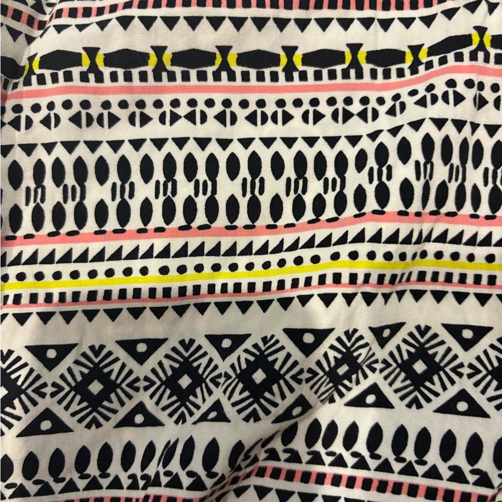Old Navy Patterned Romper Yellow Black Medium Cocktail Daytime - Picture 3 of 3